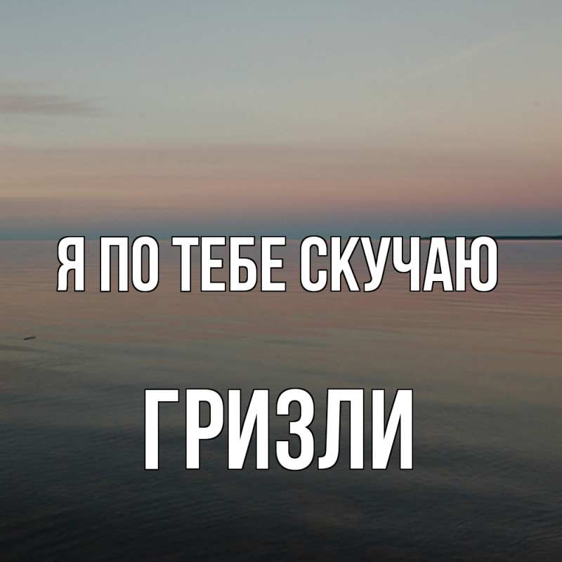Картинка Я по тебе скучаю, Гризли