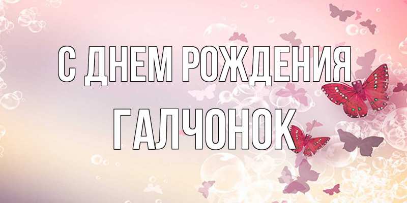 Картинка С днем рождения, галчонок