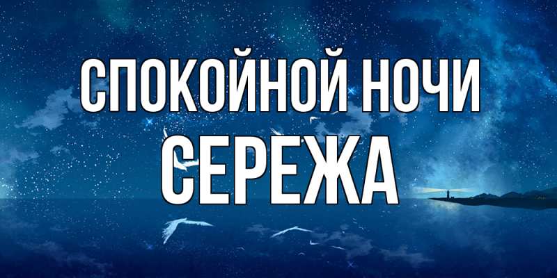Картинка Спокойной ночи, Сережа