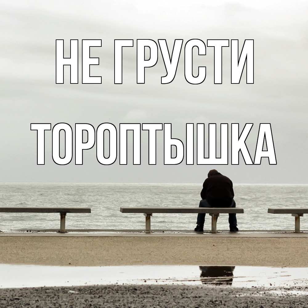 Открытка на каждый день с именем, Тороптышка Не грусти вода Прикольная открытка с пожеланием онлайн скачать бесплатно 
