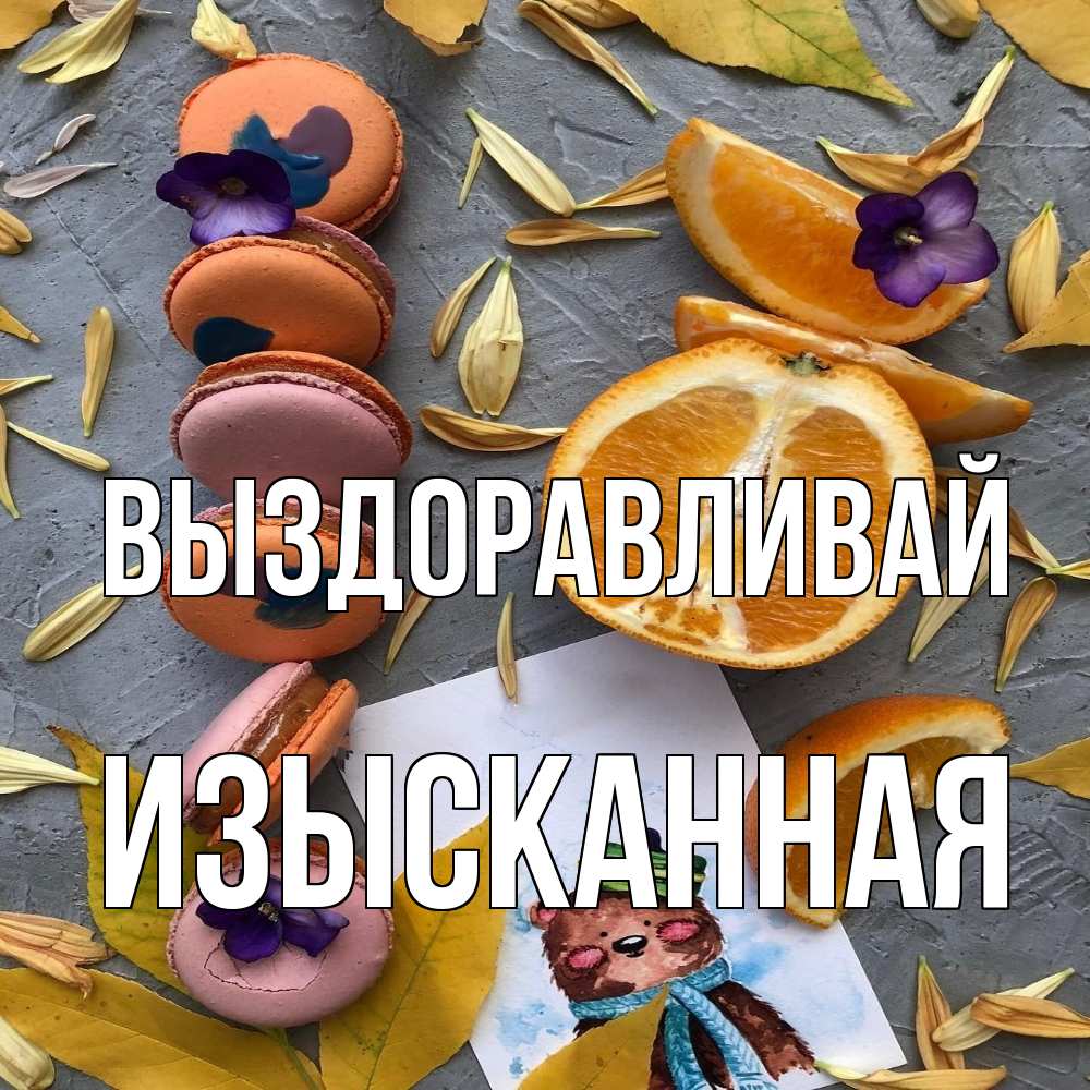 Открытка на каждый день с именем, изысканная Выздоравливай не болейте Прикольная открытка с пожеланием онлайн скачать бесплатно 