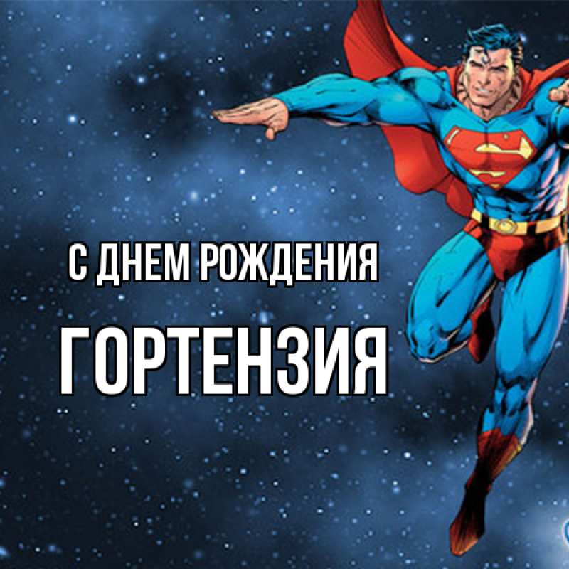 Картинка С днем рождения, Гортензия