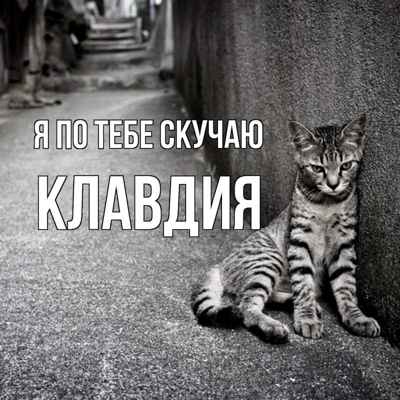 Картинка Я по тебе скучаю, Клавдия