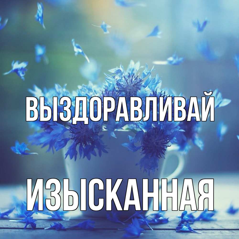 Открытка на каждый день с именем, изысканная Выздоравливай кружка с зельем и цветами Прикольная открытка с пожеланием онлайн скачать бесплатно 
