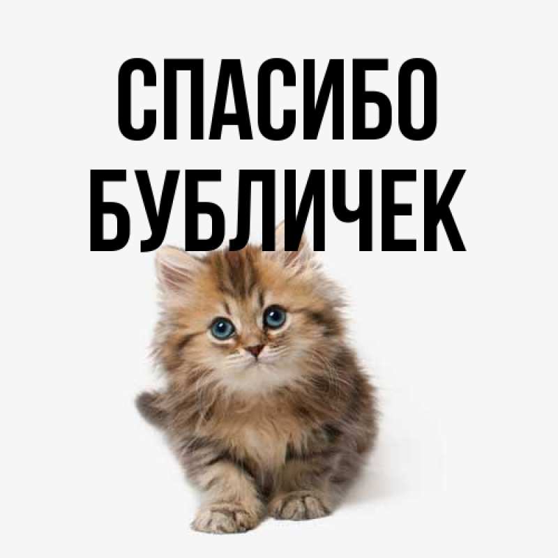 Открытка с именем, бубличек, Спасибо
