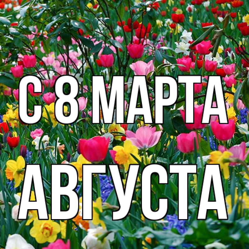 Картинка C 8 МАРТА, Августа