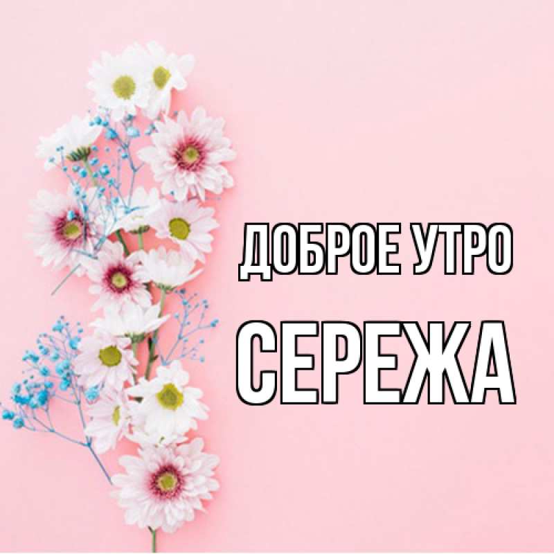 Картинка Доброе утро, Сережа