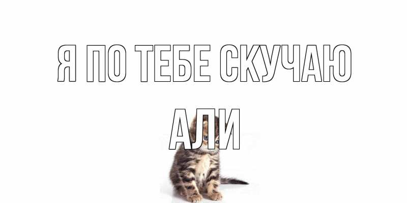 Картинка Я по тебе скучаю, Али
