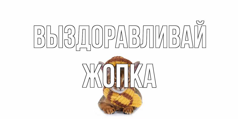 Открытка на каждый день с именем, Жопка Выздоравливай родные не болейте Прикольная открытка с пожеланием онлайн скачать бесплатно 