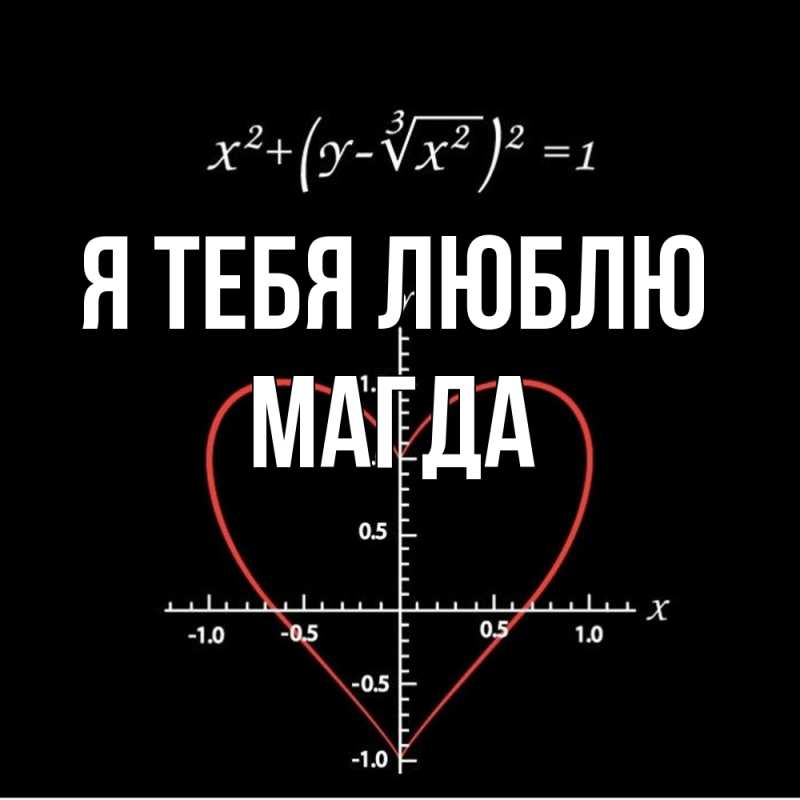Открытка с именем, Магда, Я тебя люблю