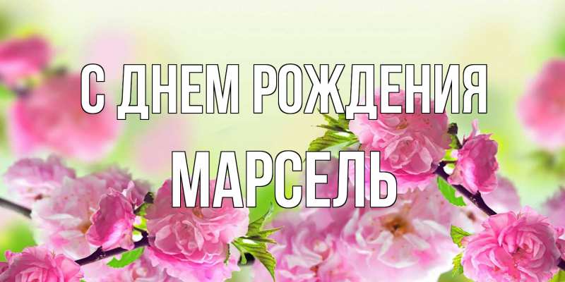 Картинка С днем рождения, Марсель