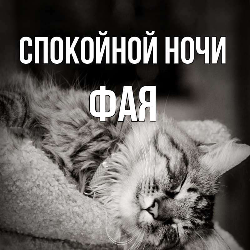 Картинка Спокойной ночи, Фая