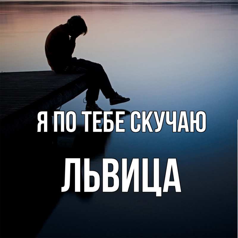 Картинка Я по тебе скучаю, Львица