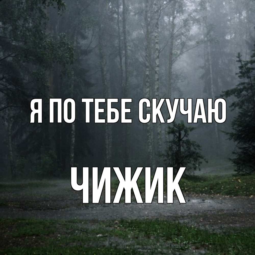 Открытка на каждый день с именем, Чижик Я по тебе скучаю одна и плохо мне Прикольная открытка с пожеланием онлайн скачать бесплатно 