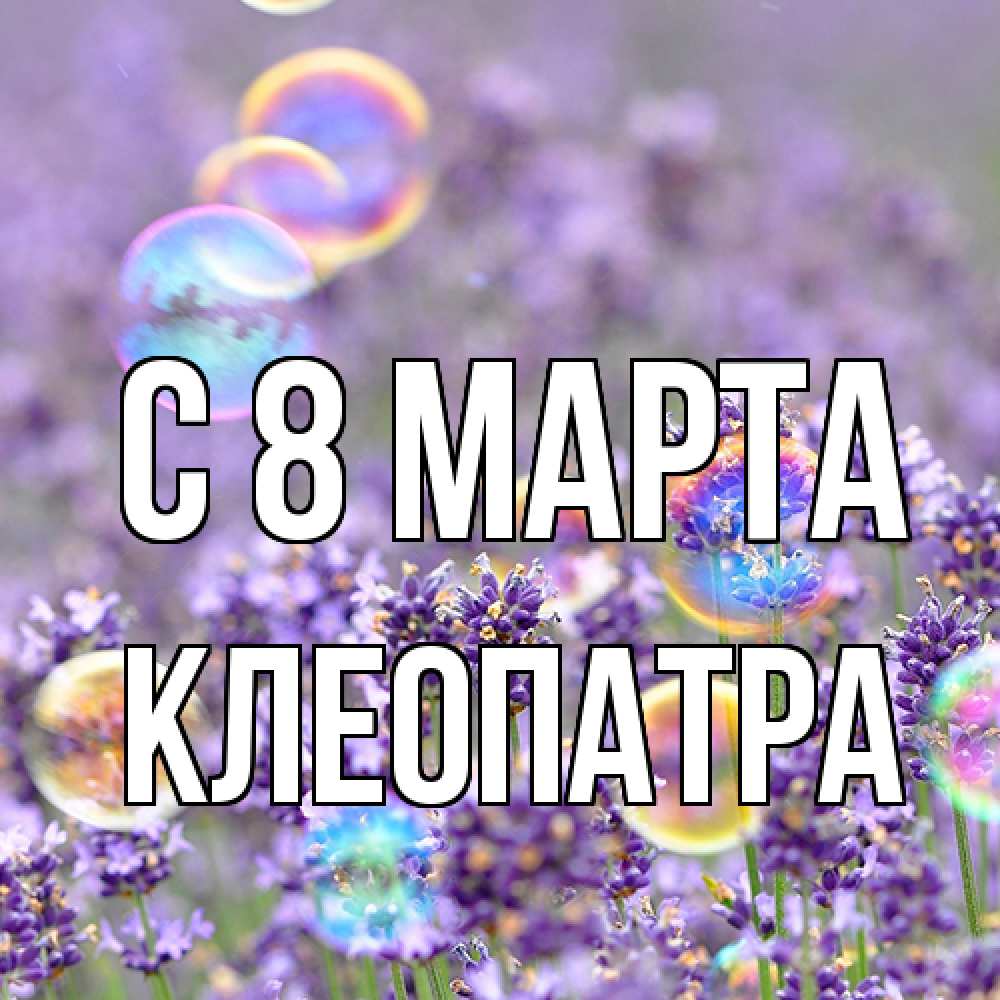 Открытка на каждый день с именем, Клеопатра C 8 МАРТА цветы Прикольная открытка с пожеланием онлайн скачать бесплатно 