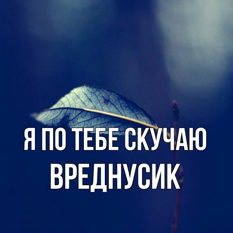 Картинка Я по тебе скучаю, Вреднусик
