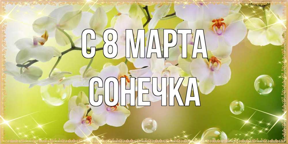 Открытка на каждый день с именем, Сонечка C 8 МАРТА открытка с цветами на международный женский день Прикольная открытка с пожеланием онлайн скачать бесплатно 