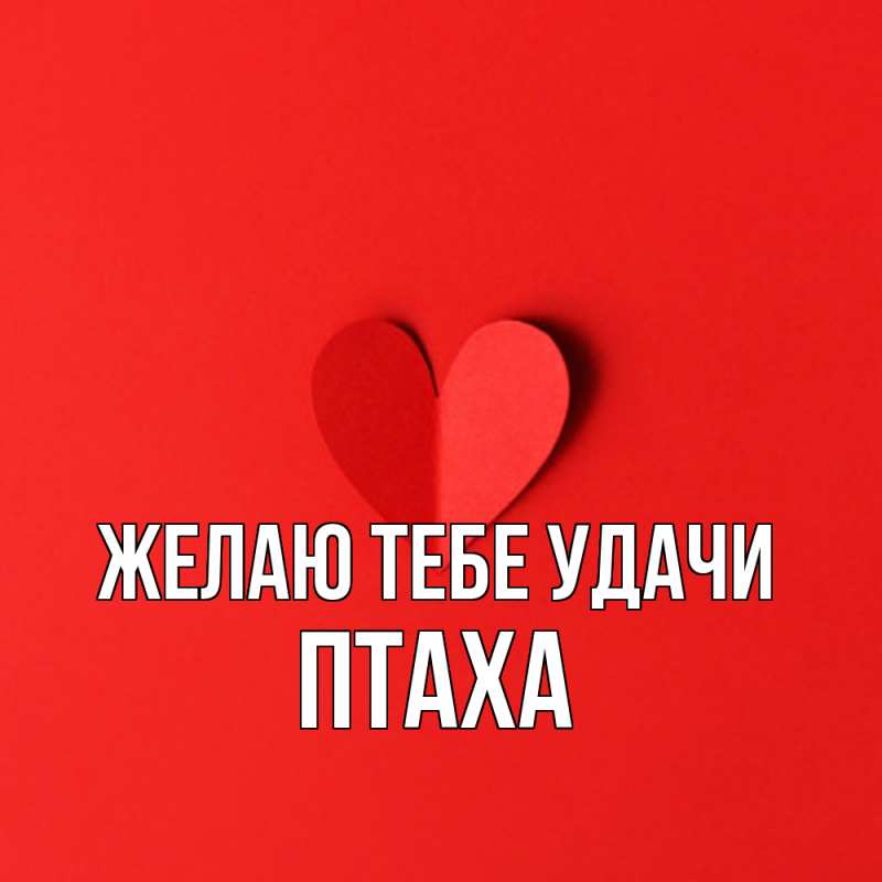 Картинка Желаю тебе удачи, Птаха