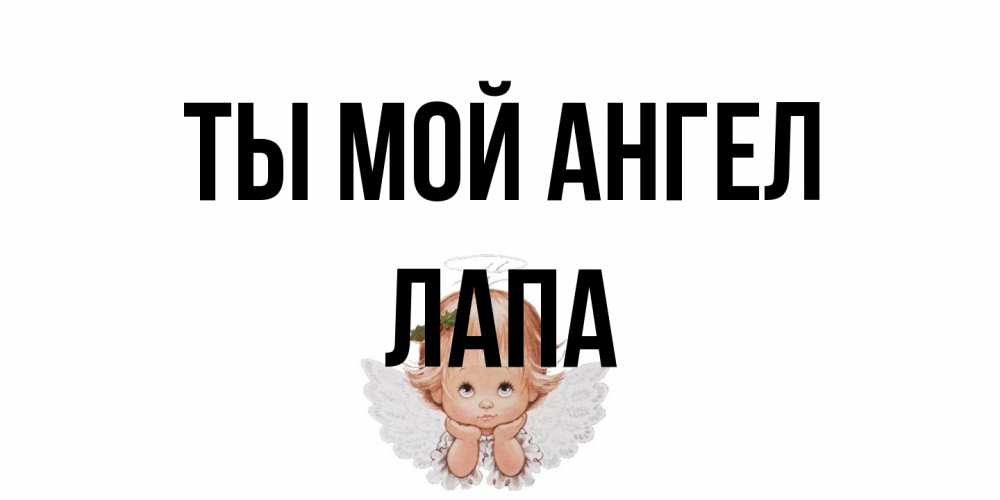 Открытка на каждый день с именем, Лапа Ты мой ангел ангел Прикольная открытка с пожеланием онлайн скачать бесплатно 