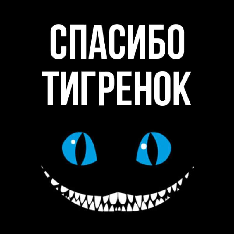 Картинка Спасибо, Тигpенок