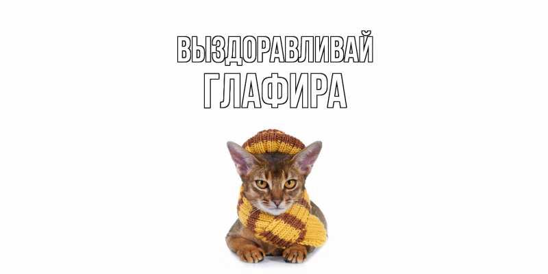 Картинка Выздоравливай, Глафира