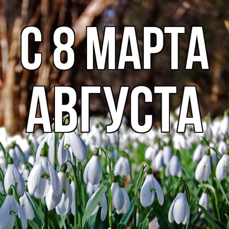 Картинка C 8 МАРТА, Августа