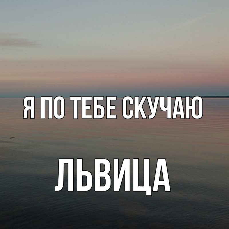 Картинка Я по тебе скучаю, Львица