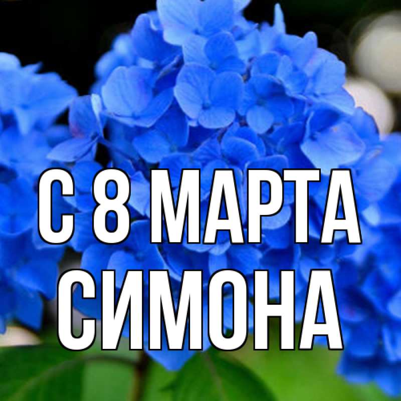 Картинка C 8 МАРТА, Симона