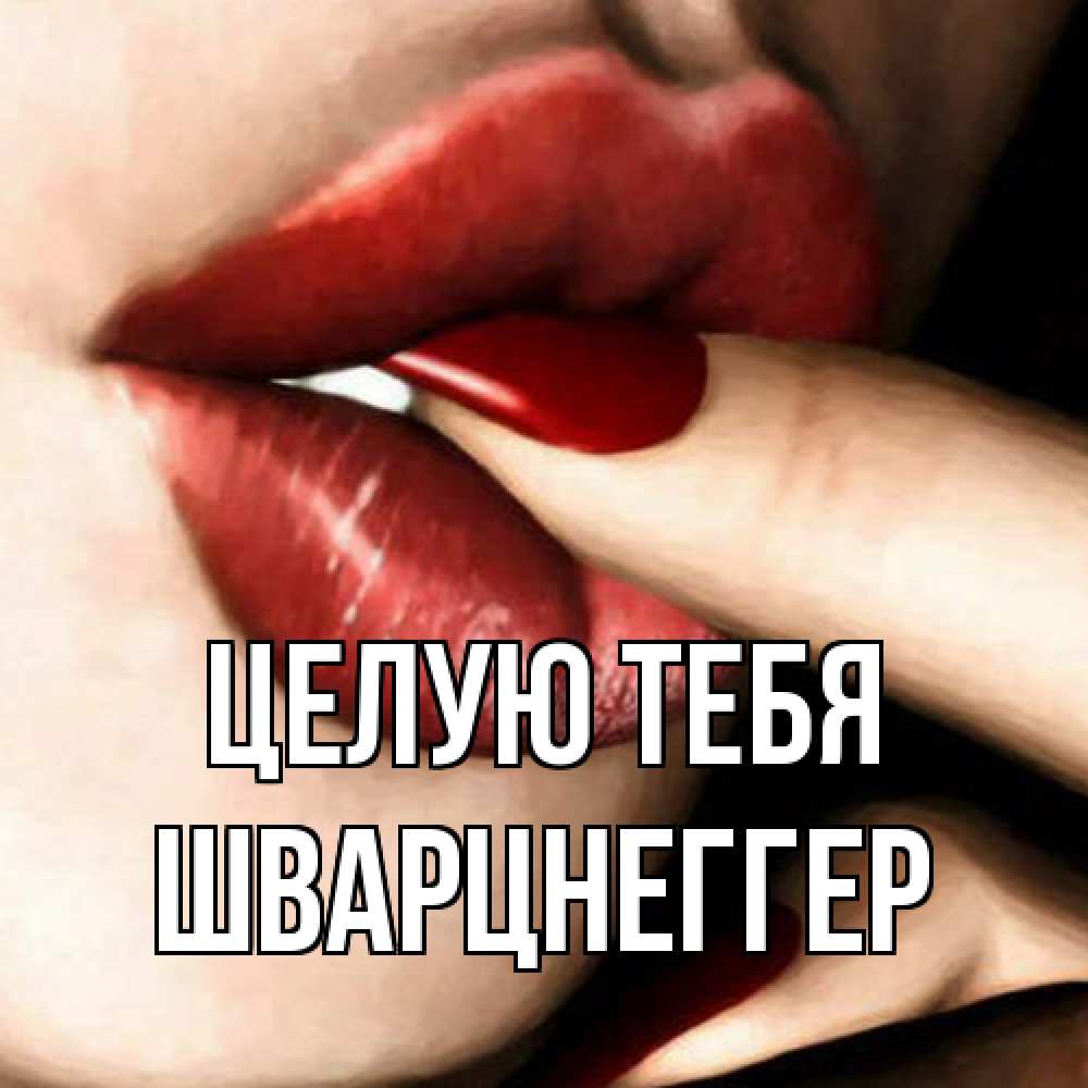 Открытка на каждый день с именем, Шварцнеггер Целую тебя открытка целую тебя для парня Прикольная открытка с пожеланием онлайн скачать бесплатно 