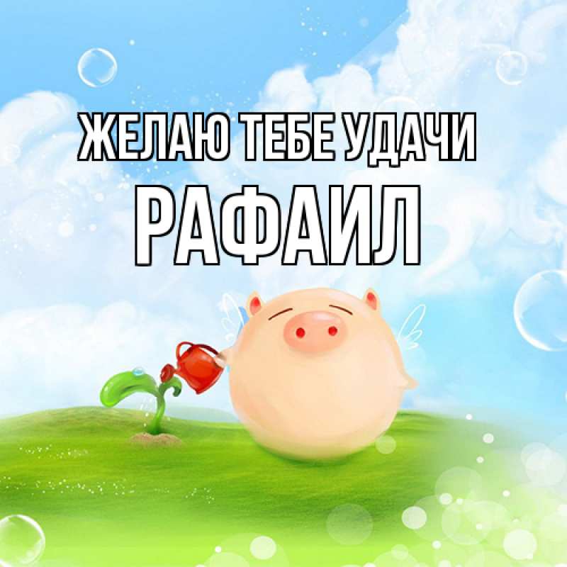 Картинка Желаю тебе удачи, Рафаил