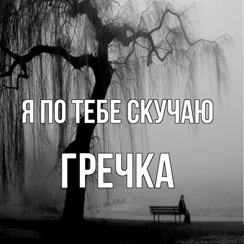 Картинка Я по тебе скучаю, Гречка