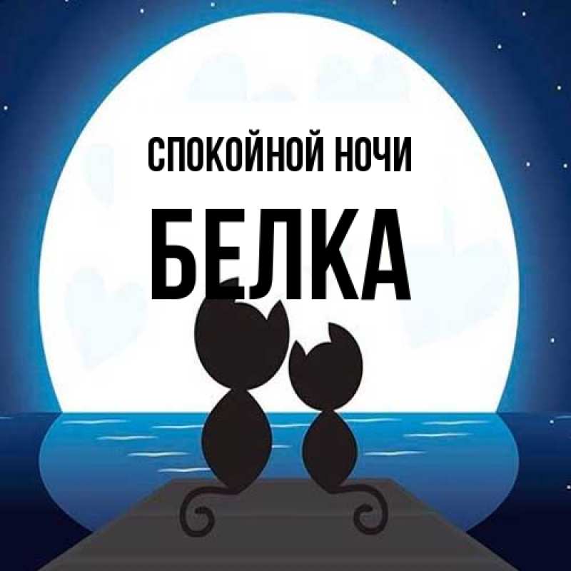 Картинка Спокойной ночи, Белка