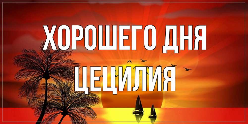 Открытка на каждый день с именем, Цецилия Хорошего дня открытки с пожеланиями хорошего дня Прикольная открытка с пожеланием онлайн скачать бесплатно 