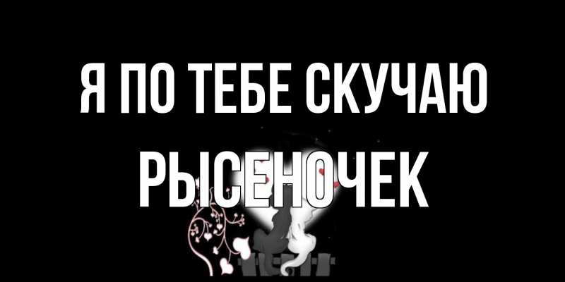 Картинка Я по тебе скучаю, Рысеночек