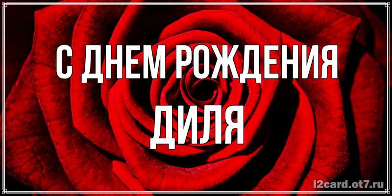 Картинка С днем рождения, Диля