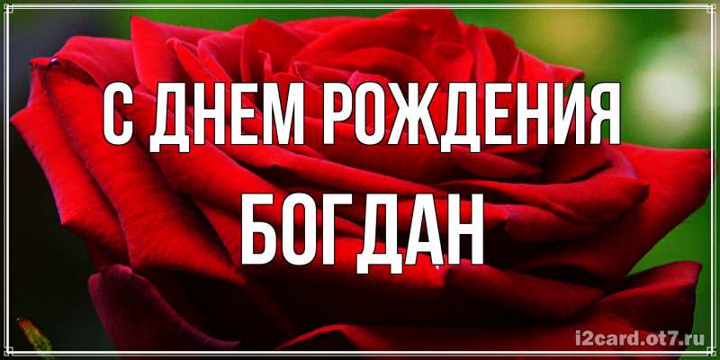 Картинка С днем рождения, Богдан