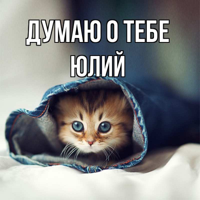 Картинка Думаю о тебе, Юлий