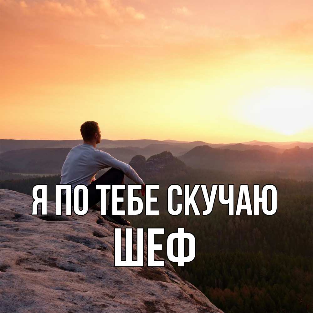 Открытка на каждый день с именем, Шеф Я по тебе скучаю открытка про скучашки 1 Прикольная открытка с пожеланием онлайн скачать бесплатно 