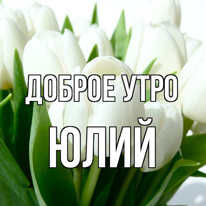 Картинка Доброе утро, Юлий