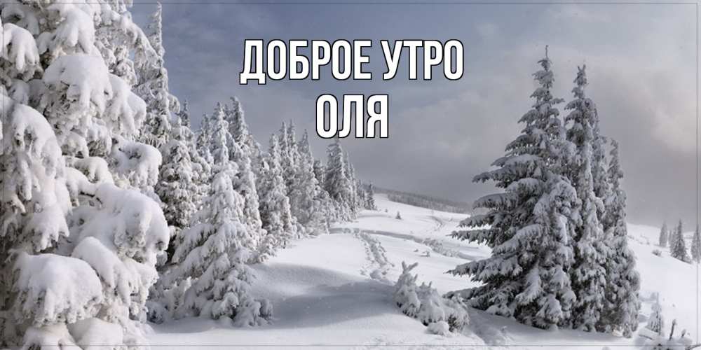 Открытка на каждый день с именем, Оля Доброе утро пасмурное утро Прикольная открытка с пожеланием онлайн скачать бесплатно 