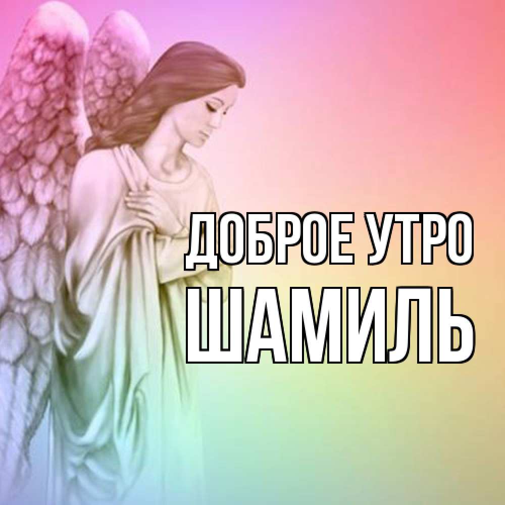 Открытка на каждый день с именем, Шамиль Доброе утро крылья Прикольная открытка с пожеланием онлайн скачать бесплатно 