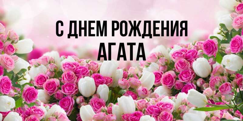 Картинка С днем рождения, Агата