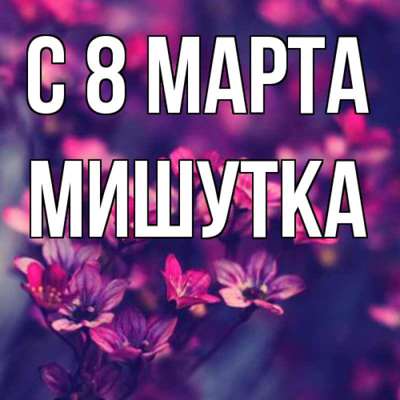 Картинка C 8 МАРТА, Мишутка