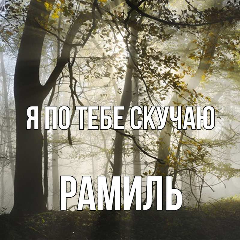 Картинка Я по тебе скучаю, Рамиль
