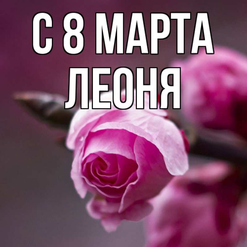Картинка C 8 МАРТА, Леоня