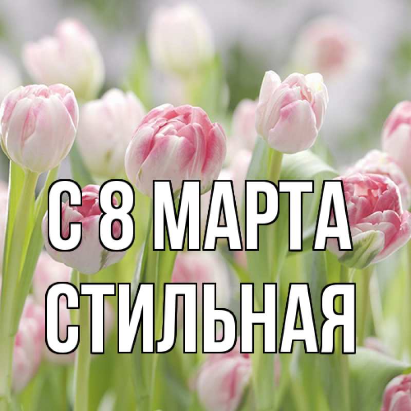 Картинка C 8 МАРТА, Стильная