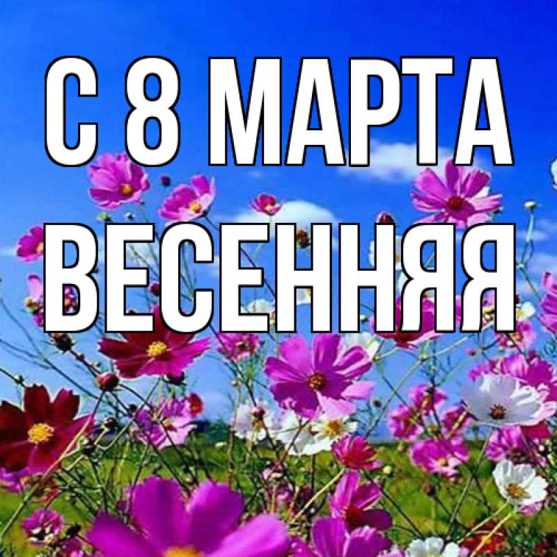 Картинка C 8 МАРТА, Весенняя