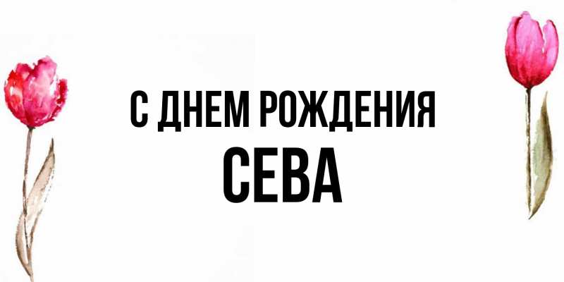Картинка С днем рождения, Сева
