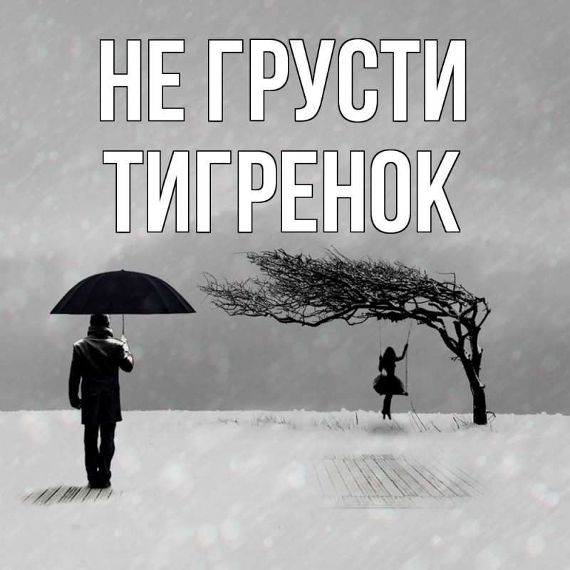 Картинка Не грусти, Тигpенок
