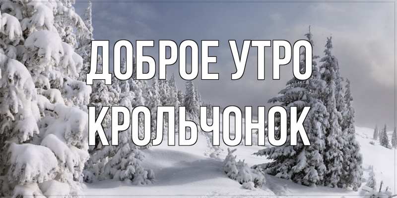 Картинка Доброе утро, Крольчонок